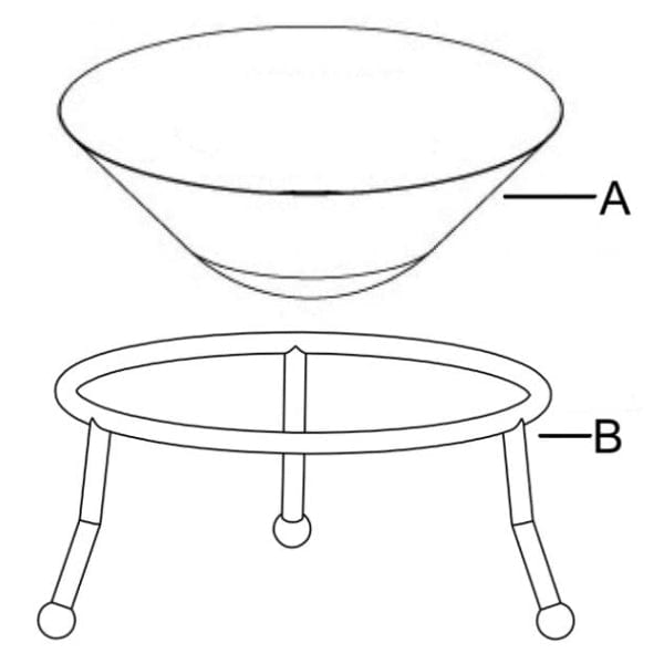 Gardeco Emrys Cast Iron Firepit | SKU: EMRYS-60 | Barcode: 5031599042497