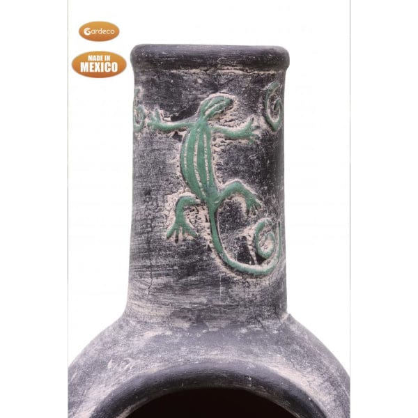 Gardeco Large Grey Iguana Mexican Chiminea | SKU: C21IGUA.73 | Barcode: 5031599051345