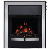 FLARE 16" Vitesse Inset Electric Fire In Brushed Steel Finish