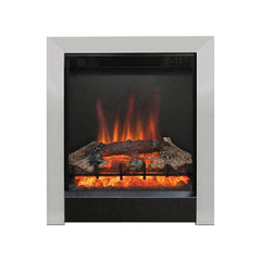 FLARE Athena 16" Inset Electric Fire In Chrome / Black Duo Finish