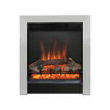 FLARE Athena 16" Inset Electric Fire In Chrome / Black Duo Finish