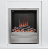 FLARE Novus 22" Widescreen Inset Electric Fire In Chrome Finish