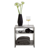 FMD Coffee Table With Shelf Concrete Grey and White | SKU: 428748 | Barcode: 4029494116567