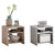 FMD Coffee Table With Shelf Concrete Grey and White | SKU: 428748 | Barcode: 4029494116567