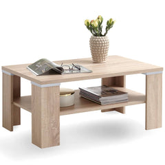 FMD Coffee Table With Shelf 100x60x46 cm Oak | SKU: 428699 | Barcode: 4029494116697
