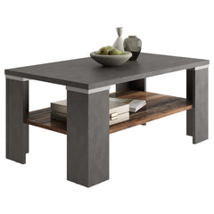 FMD Coffee Table With Shelf Matera Grey and Old Style | SKU: 437006 | Barcode: 4029494125514