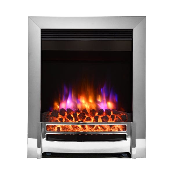 FLARE Ember 16” Inset Electric Fire In Chrome Finish