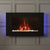 FLARE Azonto 35" Wall Mounted Electric Fire With Pebble Bed And Blue Ambient Back Lighting