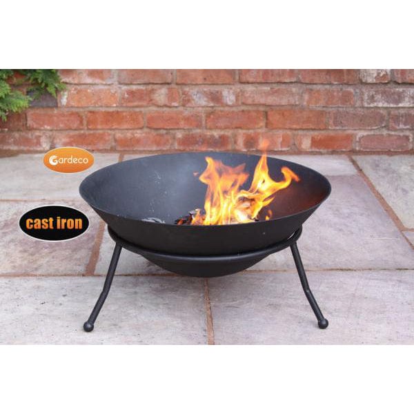 Gardeco Emrys Cast Iron Firepit | SKU: EMRYS-60 | Barcode: 5031599042497