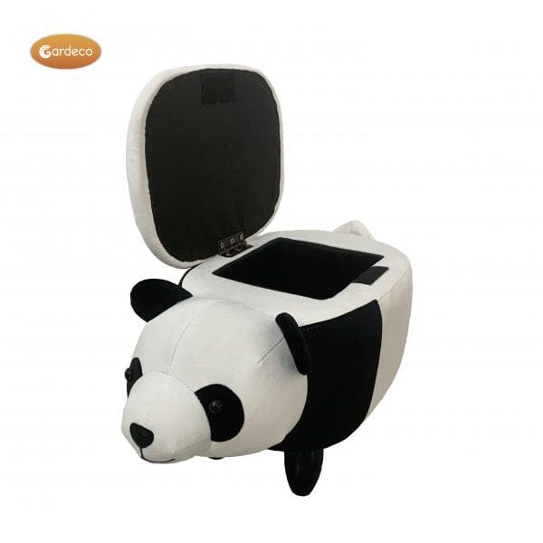 Gardeco Tao Tao Panda Footstool With Storage With Open Lid | SKU: FS-PANDA