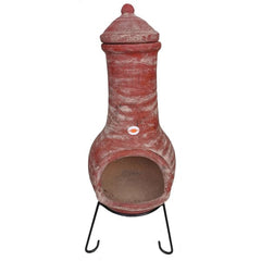Gardeco Extra Large Pepino Mexican Chiminea In Red | SKU: C5PEP.02 | Barcode: 5031599050812