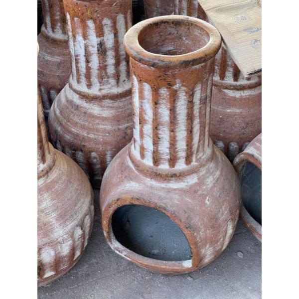 Gardeco Medium Surco Mexican Chiminea In Red | SKU: C5SUR-MED | Barcode: 5031599051055