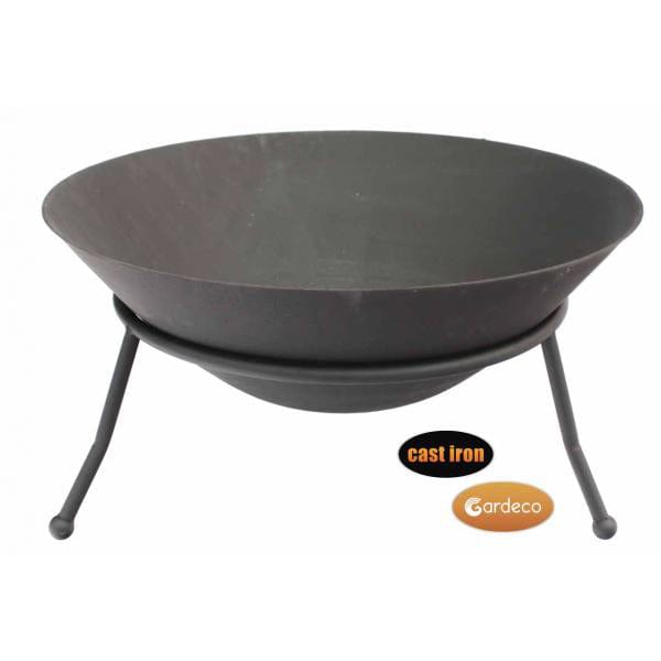 Gardeco Emrys Cast Iron Firepit | SKU: EMRYS-60 | Barcode: 5031599042497