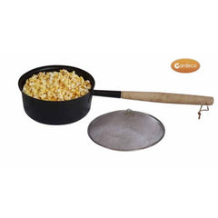 Gardeco Popcorn Pan With Long Handle With Cooked Popcorn Inside | SKU: COOK-POPCORNPAN | Barcode: 5031599045733