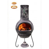 Gardeco Large Grey Iguana Mexican Chiminea