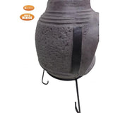 Gardeco Extra Large Tosca Mexican Chiminea In Dark Grey | SKU: C5TOS.46 | Barcode: 5031599050768