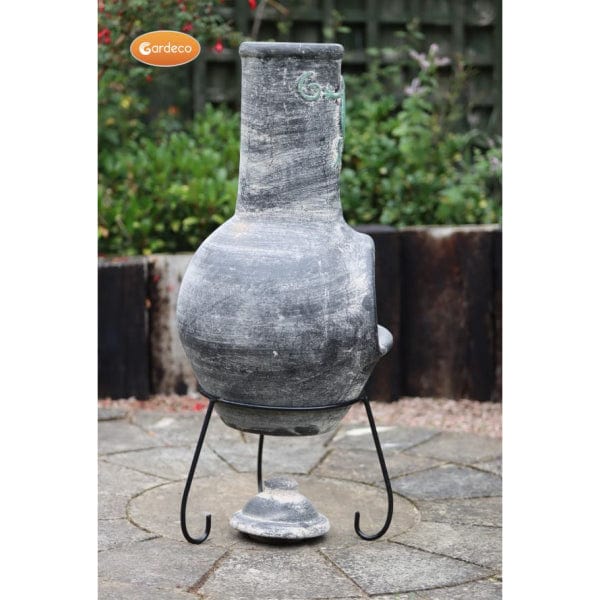 Gardeco Large Grey Iguana Mexican Chiminea | SKU: C21IGUA.73 | Barcode: 5031599051345