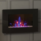 FLARE Azonto 35" Wall Mounted Electric Fire With Crystal Bed