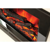 Realistic Log Bed Of FLARE Novus 22" Widescreen Inset Electric Fire