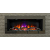 FLARE 45" Avella Grande Inset Wall Mounted Electric Fire In Black Nickel Finish