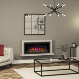 FLARE Elyce Grande 55" Wall Mounted Electric Fire In A Room Setting