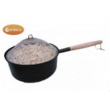 Gardeco Popcorn Pan With Long Handle With Cooked Popcorn Inside | SKU: COOK-POPCORNPAN | Barcode: 5031599045733