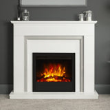 FLARE Beam Edge 22" Inset Electric Fire In Matt Black Finish In A Room Setting