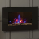 FLARE Azonto 35" Wall Mounted Electric Fire With Log Bed