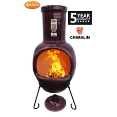 Gardeco Asteria Extra Large Purple Chimalin AFC Chiminea | SKU: AFC-C51.71 | Barcode: 5031599044538