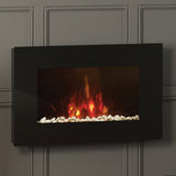 FLARE Azonto 35" Wall Mounted Electric Fire With Pebble Bed