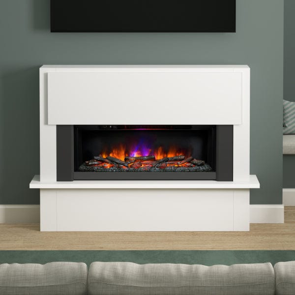 FLARE 63" Fairview Electric Fireplace In A Room Setting