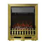 FLARE Bayden 16" Inset Electric Fire In Brass Finish