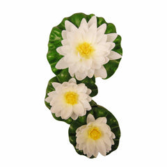 Ubbink 3 Piece Decorative Water Lilies Set White | SKU: 423543 | Barcode: 8711465894203