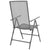 vidaXL Stackable Garden Chairs 2 pcs Steel Grey | SKU: 42716 | Barcode: 8718475503217