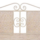 vidaXL Garden Bench 115 cm Steel Vintage White | SKU: 43148 | Barcode: 8718475507116