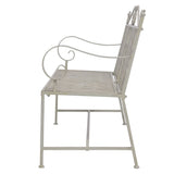 vidaXL Garden Bench 115 cm Steel Grey | SKU: 43152 | Barcode: 8718475507154