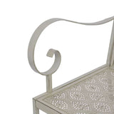 vidaXL Garden Bench 115 cm Steel Grey | SKU: 43152 | Barcode: 8718475507154
