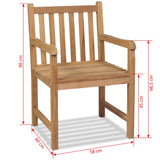 vidaXL Outdoor Chairs 2 pcs Solid Teak Wood | SKU: 43250 | Barcode: 8718475508052