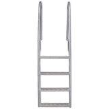 vidaXL 4-Step Dock/Pool Ladder Aluminium 167 cm | SKU: 91197 | Barcode: 8718475509677