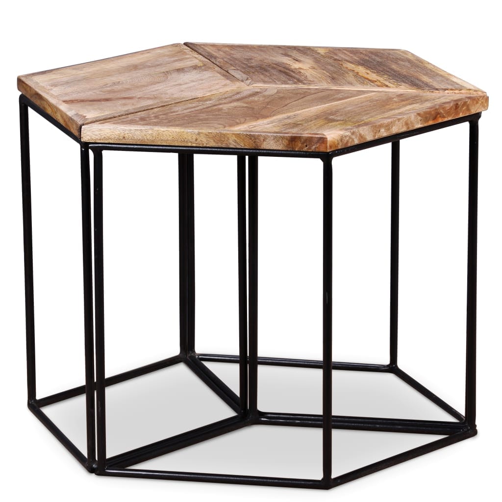 vidaXL Coffee Table Solid Mango Wood 48x48x40 cm | SKU: 243976 | Barcode: 8718475528517