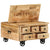 vidaXL Coffee Table Rough Mango Wood 70x70x40 cm | SKU: 243979 | Barcode: 8718475528548