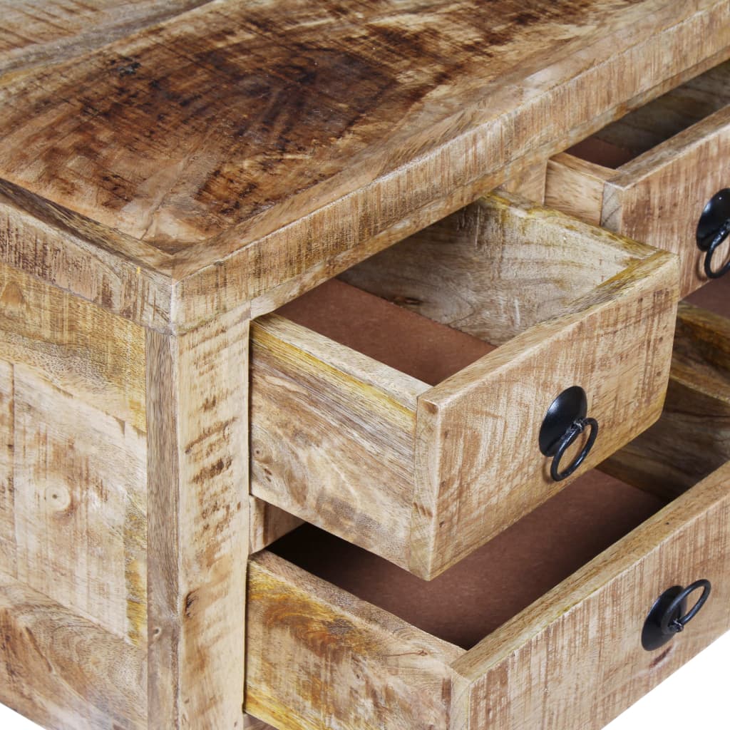 vidaXL Coffee Table Rough Mango Wood 70x70x40 cm | SKU: 243979 | Barcode: 8718475528548