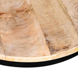 vidaXL Two Piece Coffee Table Set Rough Mango Wood Round 40 cm/50 cm | SKU: 244006 | Barcode: 8718475528814