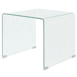 vidaXL Coffee Table Tempered Glass 49.5x50x45 cm Clear | SKU: 244188 | Barcode: 8718475530572