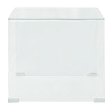 vidaXL Coffee Table Tempered Glass 49.5x50x45 cm Clear | SKU: 244188 | Barcode: 8718475530572