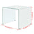 vidaXL Coffee Table Tempered Glass 49.5x50x45 cm Clear | SKU: 244188 | Barcode: 8718475530572