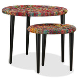 vidaXL Coffee Table Set 2 Pieces Chindi Weave Details Multicolour | SKU: 244213 | Barcode: 8718475530824