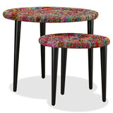 vidaXL Coffee Table Set 2 Pieces Chindi Weave Details Multicolour | SKU: 244213 | Barcode: 8718475530824