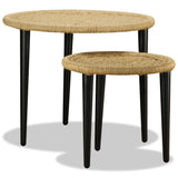 vidaXL Coffee Table Set 2 Pieces Natural Jute | SKU: 244218 | Barcode: 8718475530879
