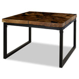 vidaXL Coffee Table Teak Resin 60x60x40 cm Black And Brown | SKU: 244552 | Barcode: 8718475533399